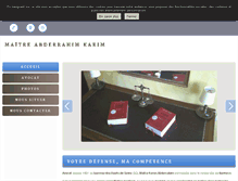 Tablet Screenshot of cabinet-ak-avocat.fr